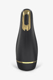 Black and gold Myvelvettouch Automatically Electric Aircraft Masturbator Cup on a white background