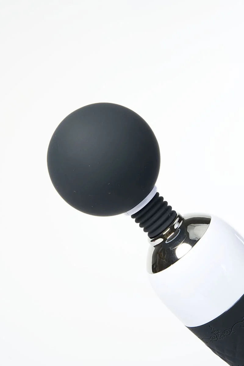 Black Myvelvettouch Classic Japanese Movie Super Large AV Stick on a white background