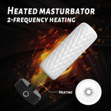 Heated masturbator with 2-frequency heating on a dark background