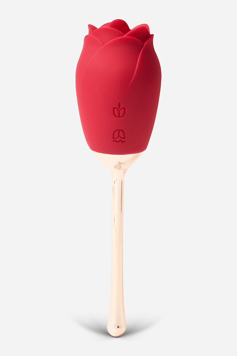 Rose Vibrator with Tongue Licking | Waterproof Clitoral Stimulator for Women | MyVelvetTouch Rose Vibrator with Tongue Licking | Waterproof Clitoral Stimulator for Women | MyVelvetTouch