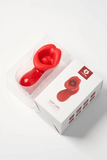 Myvelvettouch Sexy Red Lips Sucking Tongue Licking Vibrator in a white box on a white background