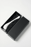 Myvelvettouch Swan Neck G-spot Stimulator Vibrator in a black textured box on a white background