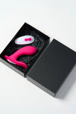Myvelvettouch Women’s Thin Wearable Vibrator and Remote Control in a black box on a white background