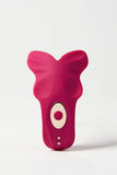 Pink and white Myvelvettouch Remote control sex toys Panty Vibrator device on a light gray background