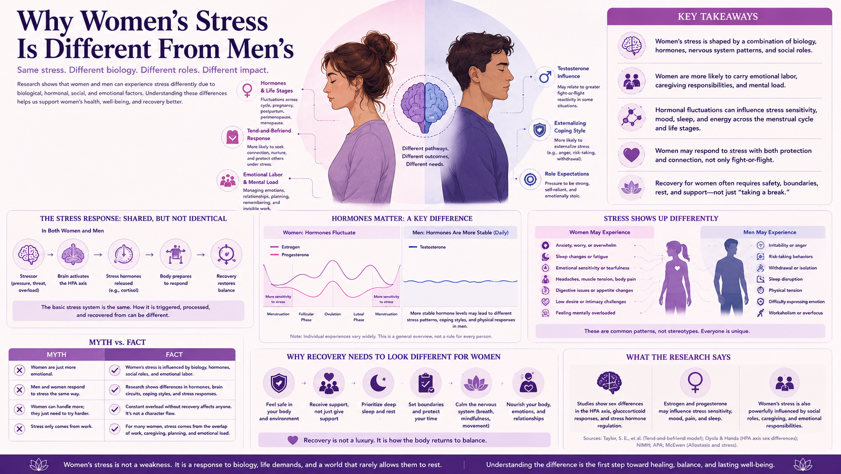 Why Women’s Stress Is Different From Men’s