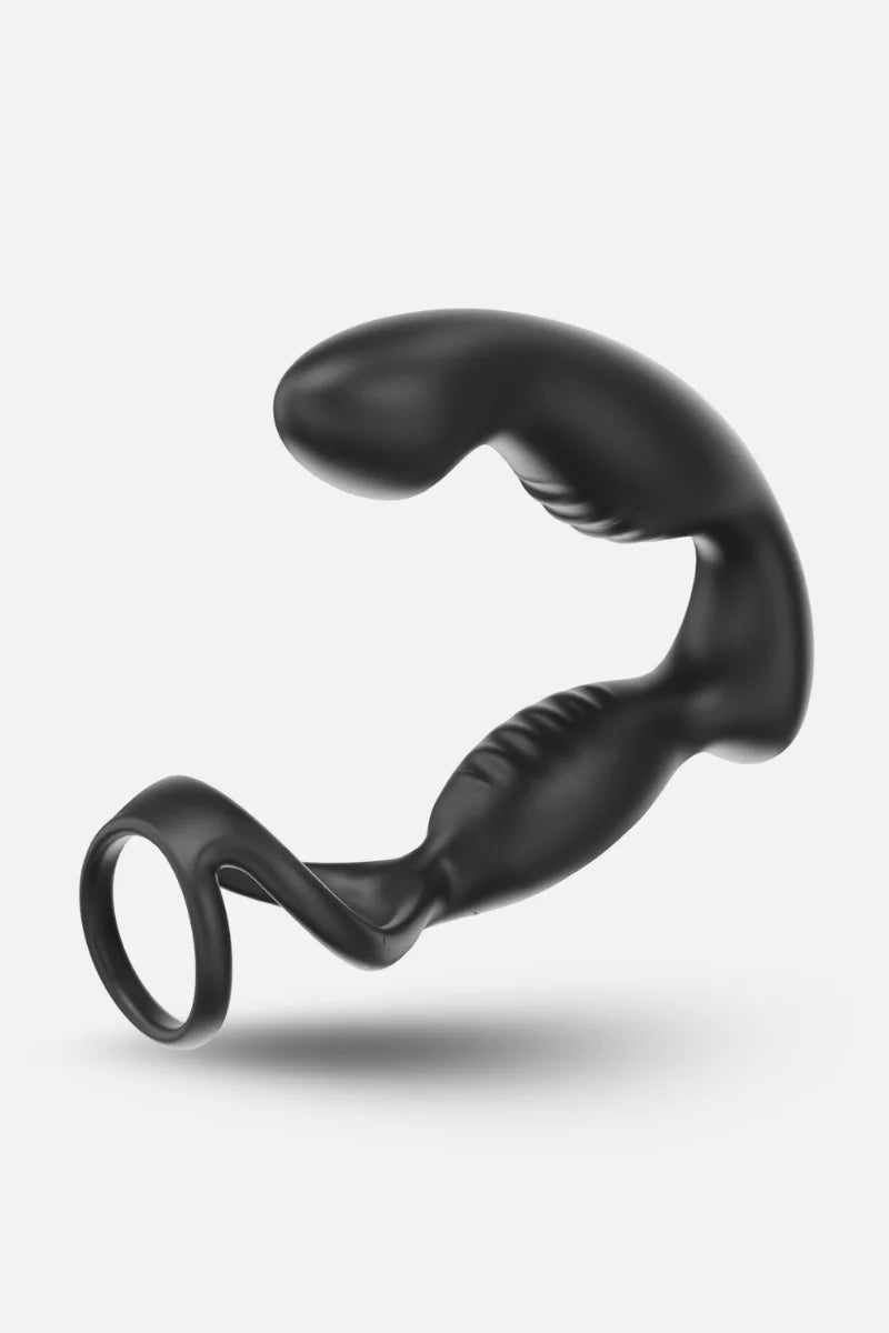 4‑in‑1 Prostate & Perineum Massager with Vibrating Ring