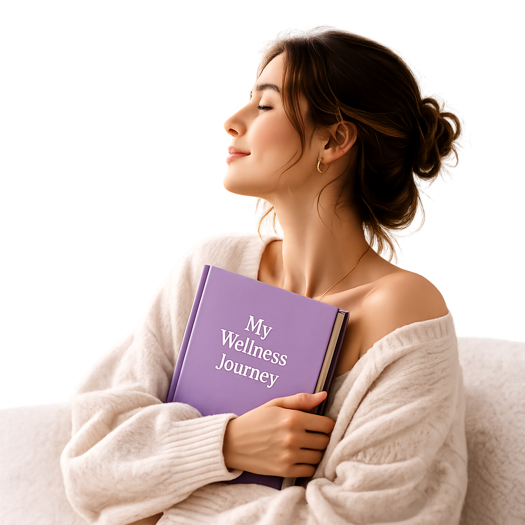 Woman enjoying a calm wellness moment
