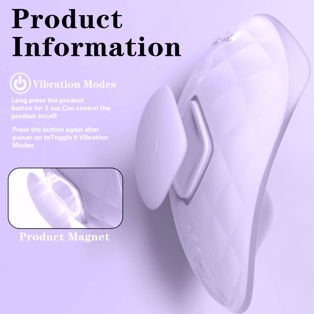 Magnetic Wearable Vibrator with 9 Vibration Modes