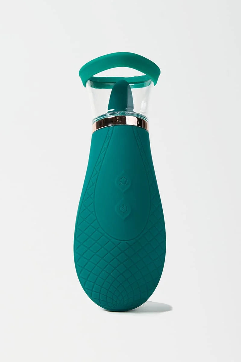 Myvelvettouch Clitoral Suction and Licking Vibrator on a white background Main image