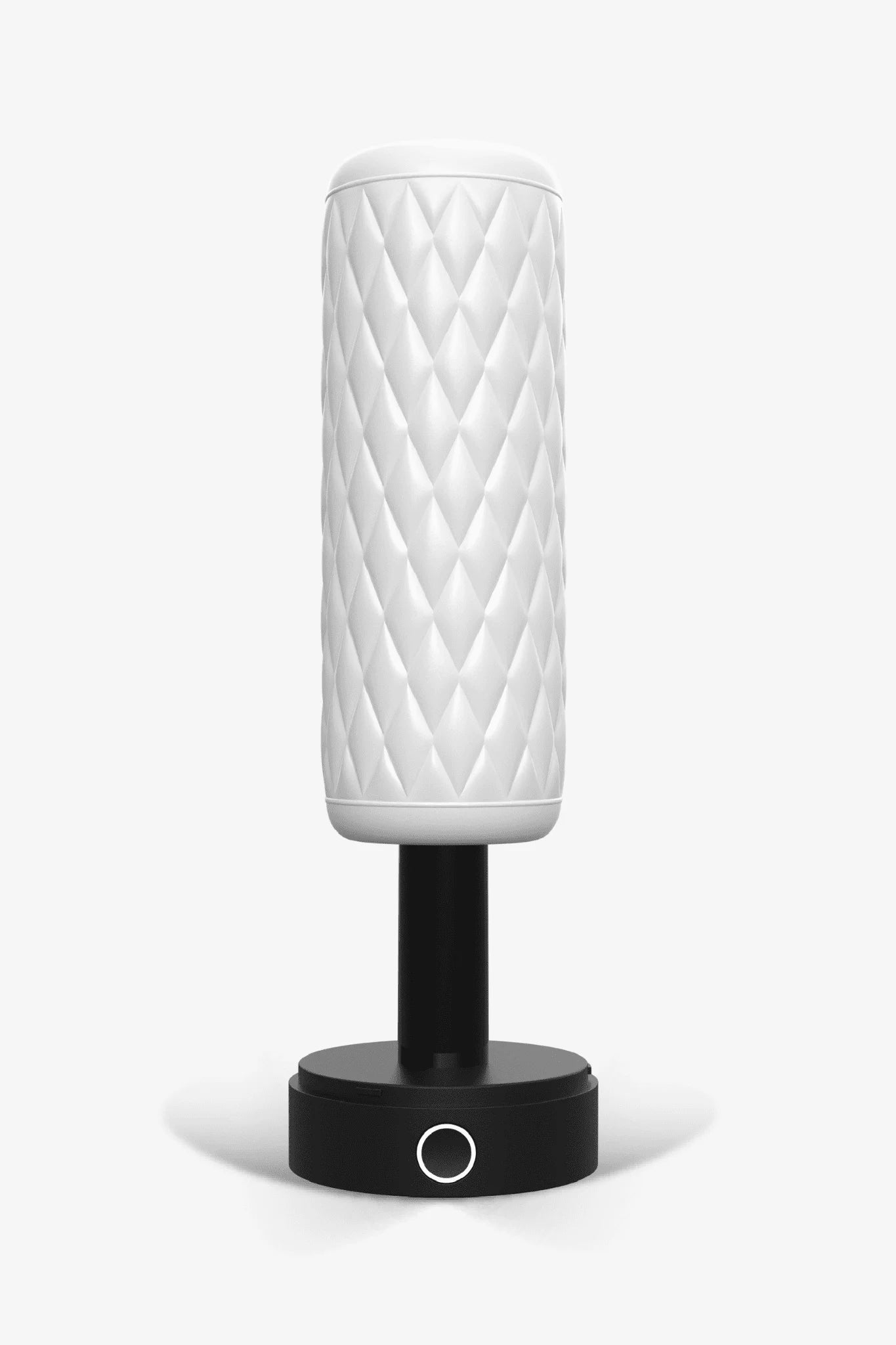 Myvelvettouch Heated Masturbation Cup with heated black base on a white background