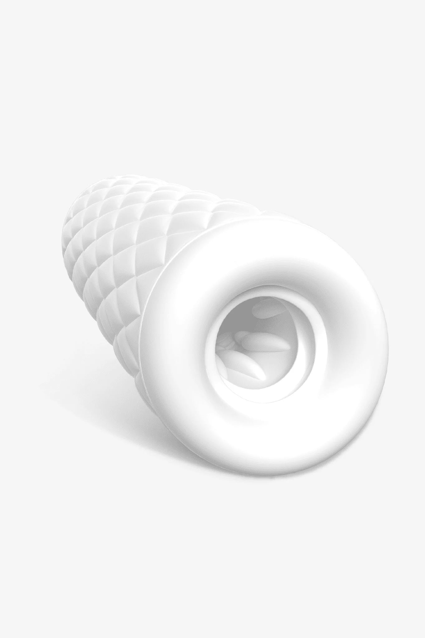 Myvelvettouch Heated Masturbation Cup on a light gray background