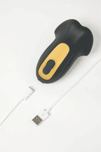 Black Myvelvettouch Penis Trainer on a white background