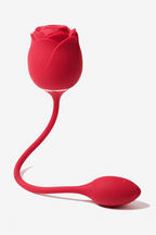 Myvelvettouch Rose 2-in-1 Clitoral Suction Stimulator with Egg Vibrator