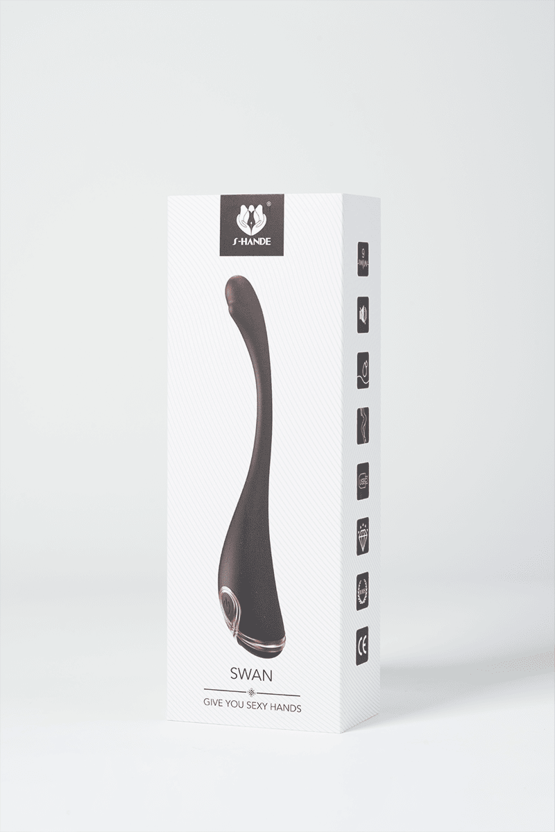 Swan Neck G-Spot Vibrator – Flexible Curved Design, Magnetic USB Rechargeable & Waterproof