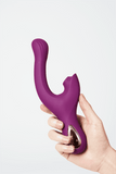 2-in-1 G-Spot & Clitoral Suction Vibrator – Dual Stimulation with Magnetic USB Rechargeable Remote