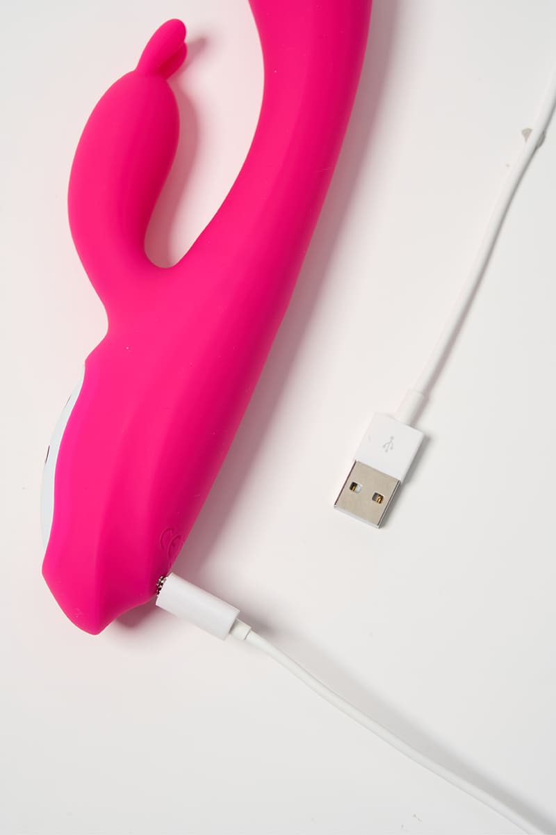 Rabbit Vibrator – Dual G-Spot & Clitoral Stimulation with Heating Function, Flexible Waterproof Design