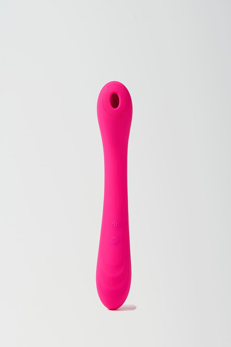Portable Sucking & Vibrating Stimulator – Dual-Function Clitoral & G-Spot Vibrator | Rechargeable, Waterproof & Travel-Friendly