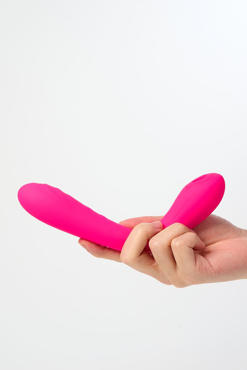 Portable Sucking & Vibrating Stimulator – Dual-Function Clitoral & G-Spot Vibrator | Rechargeable, Waterproof & Travel-Friendly