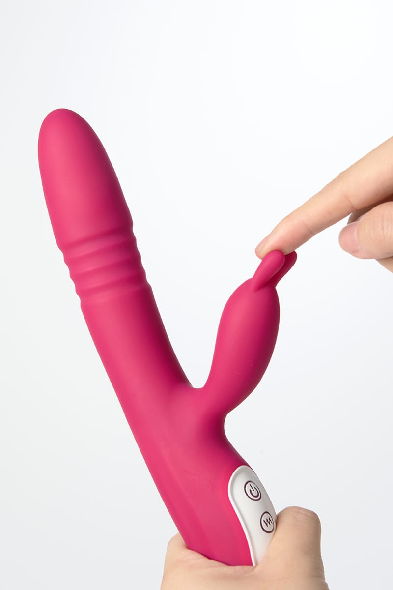 Rabbit Clitoral Stimulator & Thrusting Vibrator – Dual Stimulation with Thrusting Motion, Waterproof & Rechargeable
