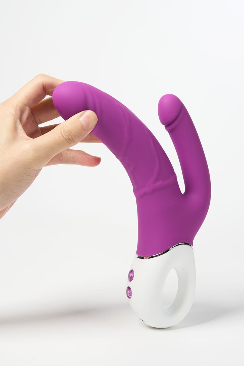 Realistic Dual Vibration Dildo – G-Spot & Prostate Vibrator with Simulated Design, 9 Vibration Modes, Magnetic USB Rechargeable