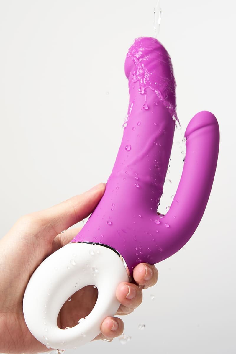 Realistic Dual Vibration Dildo – G-Spot & Prostate Vibrator with Simulated Design, 9 Vibration Modes, Magnetic USB Rechargeable