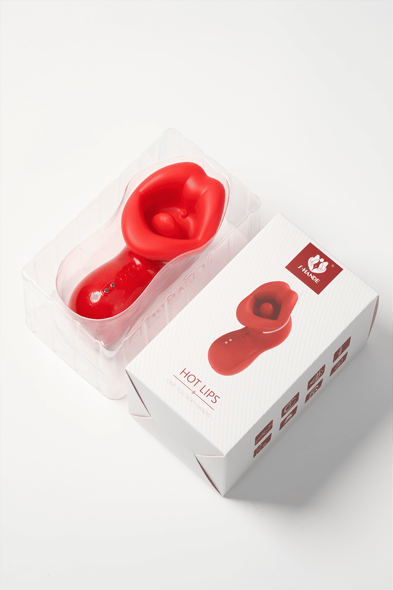 Sexy Red Lips Sucking Vibrator – Tongue Licking & Suction Massager