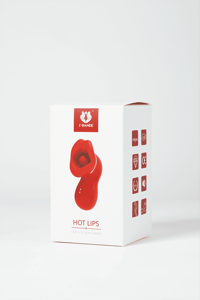 Sexy Red Lips Sucking Vibrator – Tongue Licking & Suction Massager