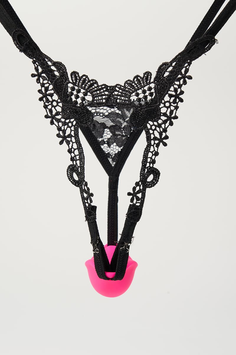 Wearable Clitoral Vibrator with Lace Underwear – Remote Control, Hands-Free Design, Waterproof & Rechargeable