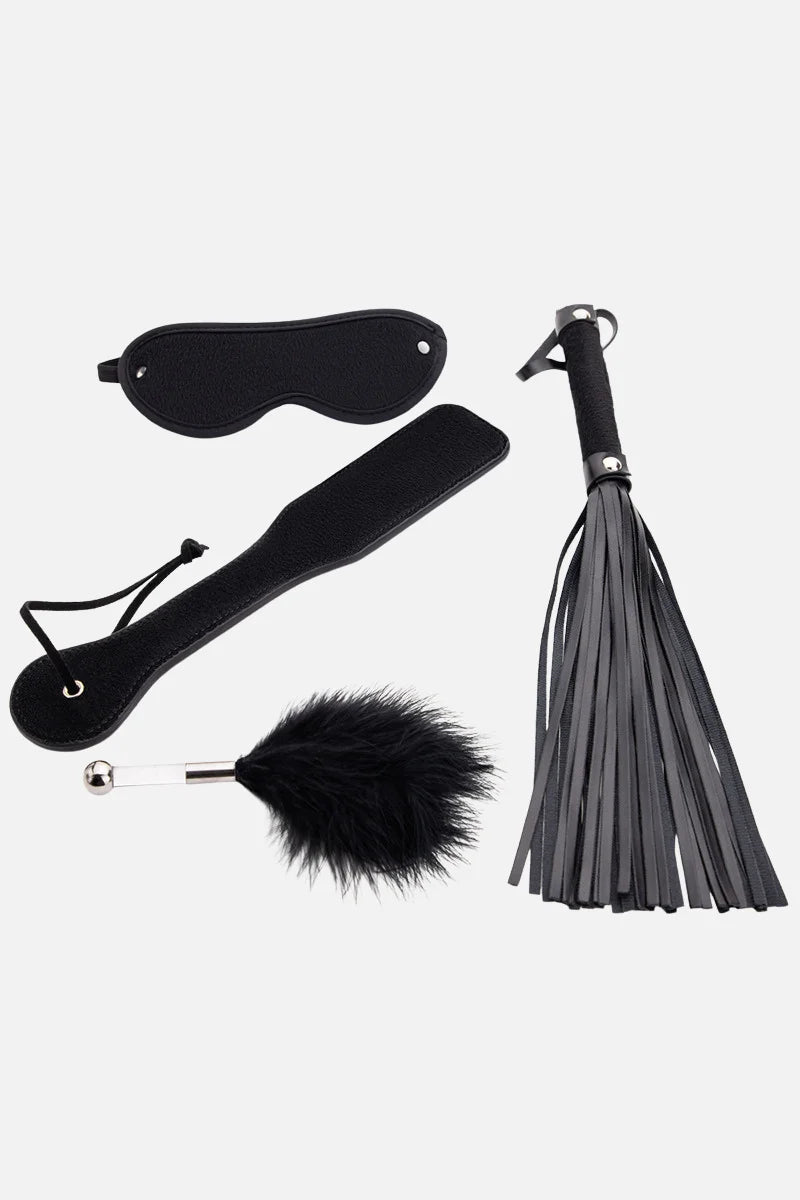 Black Feather Teaser BDSM Role Play Kit – 4 Piece Set Secondary image